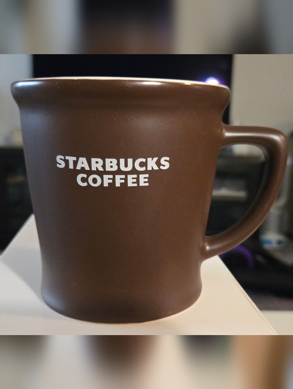 NWOT Starbucks Dark Chocolate Brown 16 Oz Mug 2008